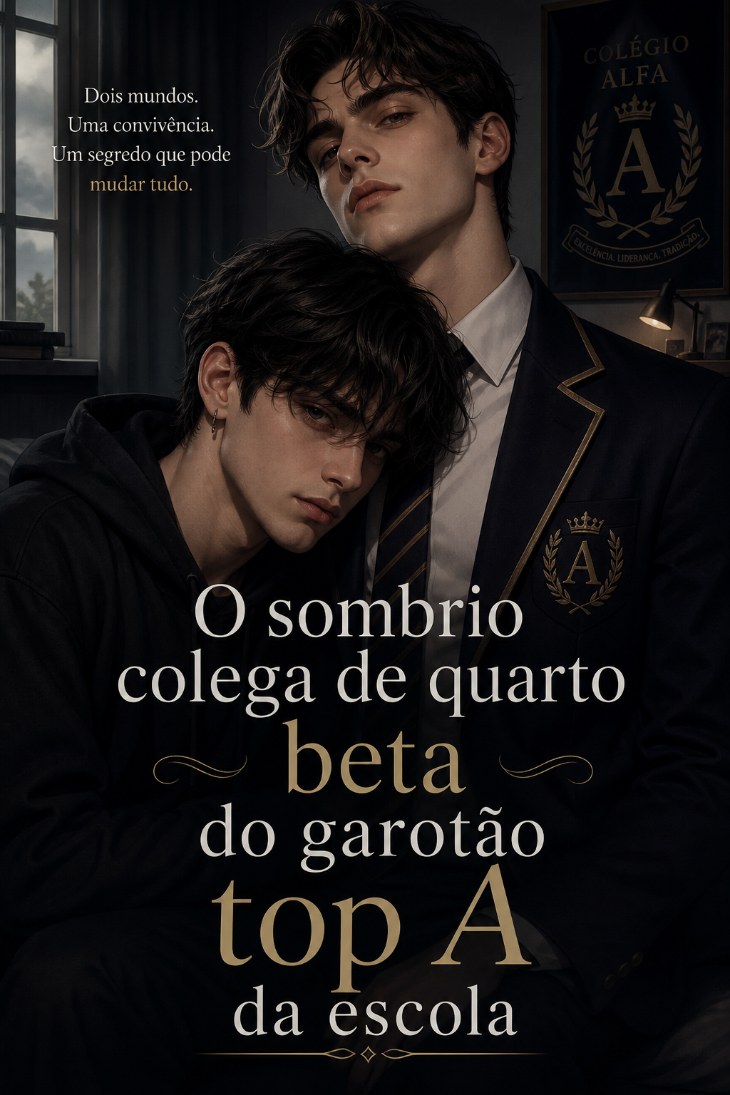 O sombrio colega de quarto beta do garotão top A da escola